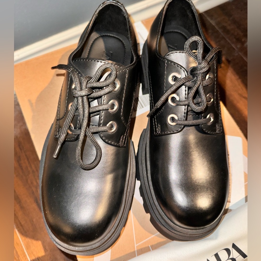 Zara Chunky Sole Derby Shoes